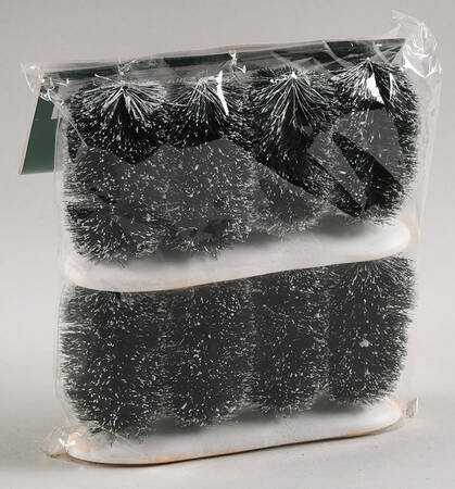 General Village Tree Accessories Row-O-Frosted Topiaries - No Box