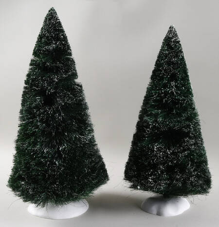 General Village Tree Accessories Frosted Sisal Trees-Large-Set Of 2 - No Box by Department 56