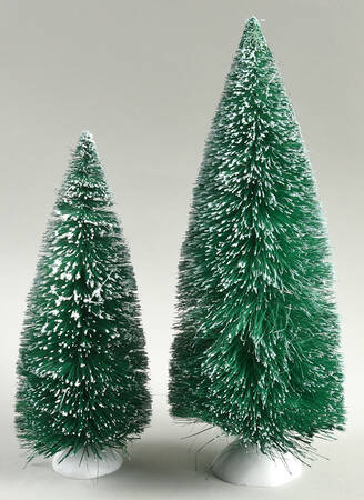 General Village Tree Accessories Blue Spruce Pines Set Of 2 - No Box