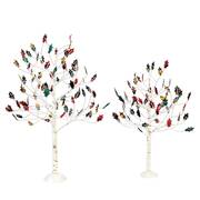 General Village Tree Accessories Highland Birches - Set Of 2 - Boxed