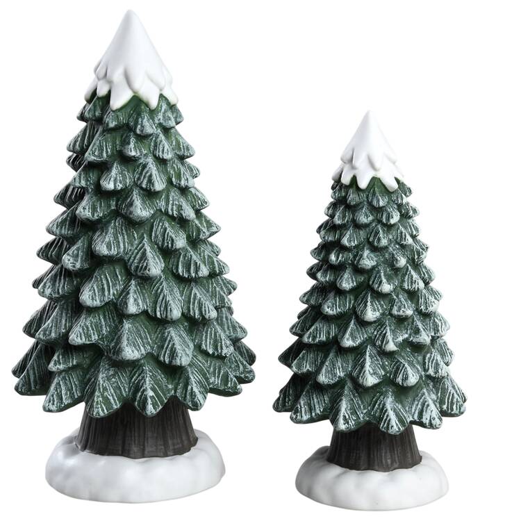General Village Tree Accessories Highland Trees - Set Of 2 - No Box