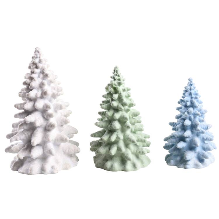 General Village Tree Accessories Frosted Fraziers Set Of 3 - No Box
