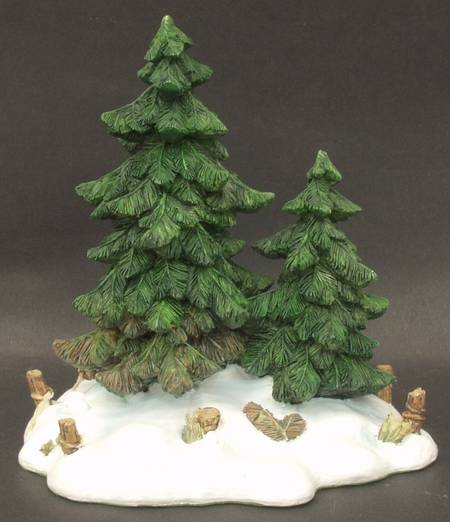 General Village Tree Accessories Double Pine Trees - Boxed