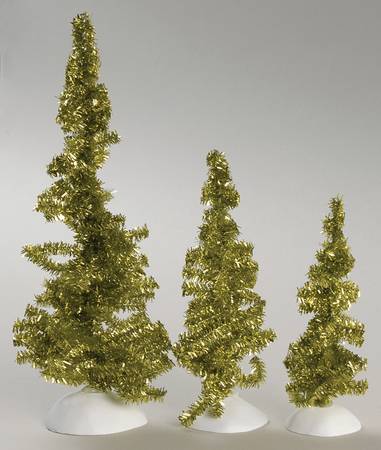 General Village Tree Accessories Classic Tinsel Trees-Bright Green - No Box by Department 56