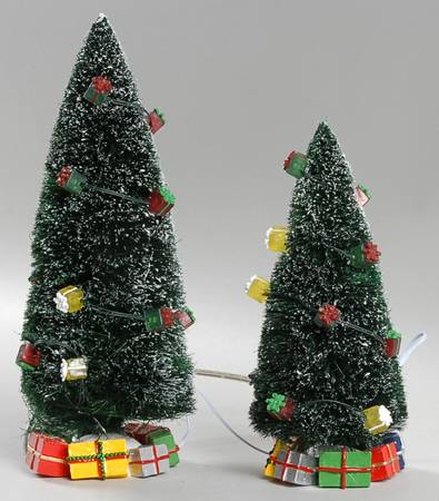 General Village Tree Accessories Lighted Christmas Gift Trees-Set Of 2 - Boxed by Department 56