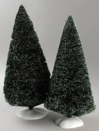 General Village Tree Accessories Frosted Sisal Trees-Large-Set Of 2 - Boxed
