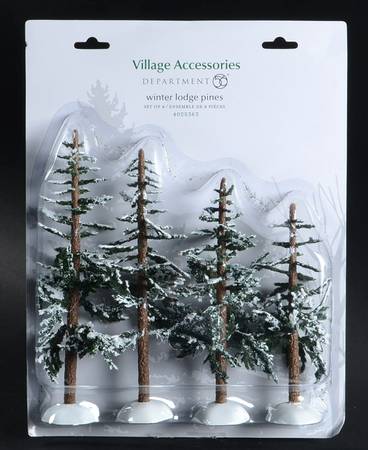 General Village Tree Accessories Winter Lodge Pines - Boxed