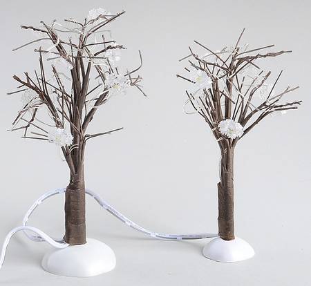 General Village Tree Accessories Winter Flurries Bare Branch Trees - Boxed