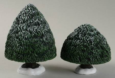 General Village Tree Accessories Tudor Garden Trees, Set Of 2 - No Box