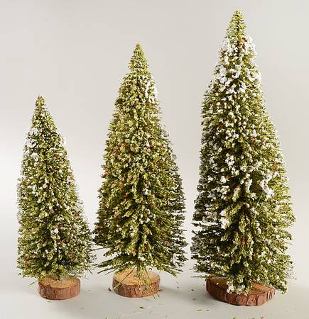 General Village Tree Accessories Cedar Pine Forest-Set Of 3 - Boxed