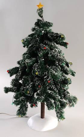 General Village Tree Accessories Lighted Christmas Tree - Boxed