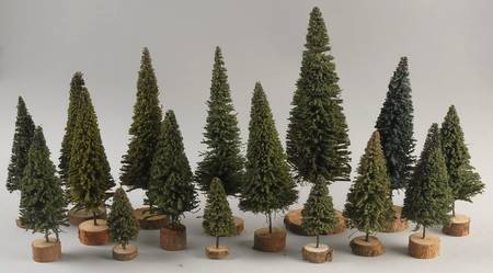 General Village Tree Accessories Natural Evergreens-Set Of 16 - No Box by Department 56