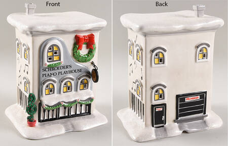 Peanuts Christmas Village Schroeder's Piano Playhouse - Boxed
