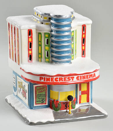 Peanuts Christmas Village Pinecrest Cinema - With Box