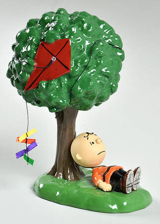 Peanuts Christmas Village Kite-Eating Tree - Boxed