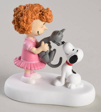 Peanuts Christmas Village Frieda & Faron Meet Snoopy - Boxed