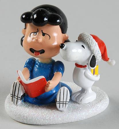 Peanuts Christmas Village Snoopy's Christmas Kiss - Boxed