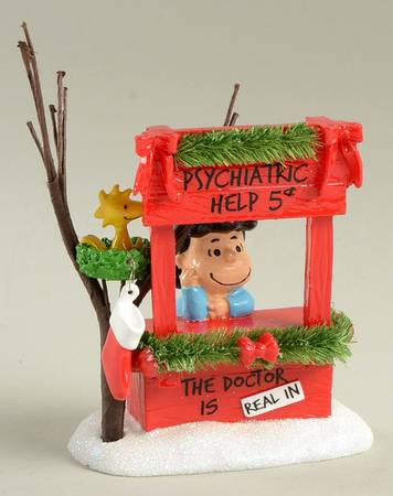 Peanuts Christmas Village Lucy Is In - Boxed
