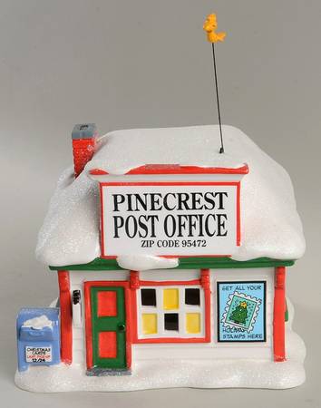 Peanuts Christmas Village Pinecrest Post Office - Boxed