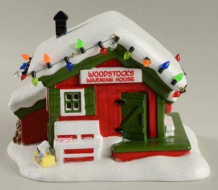 Peanuts Christmas Village Woodstock's Warming House - Boxed