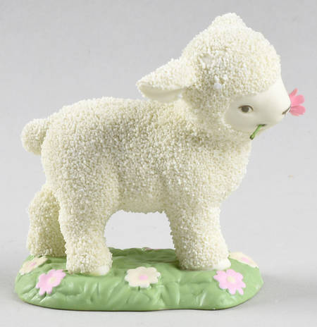 Annual Collectible Animals Lamb With Pink Flower-2010 - Boxed