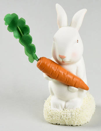 Collectible Animals - Snowbabies Rabbit-Standing With Carrot-2019 - Boxed