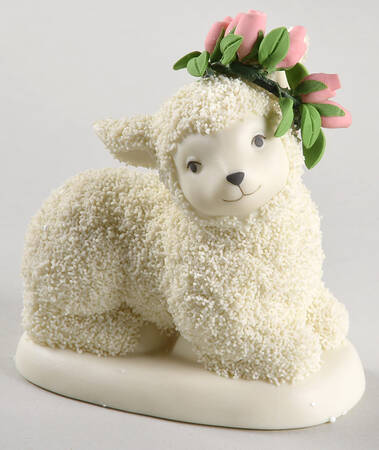 Annual Collectible Animals Lamb With Flowers-2004 Lying - Boxed