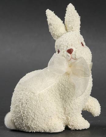 Annual Collectible Animals Bunny With Ribbon-2008-Sitting-Red Eyes - Boxed