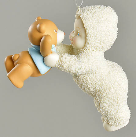 Snowbabies Guest Collection Ornaments We See Eye To Eye-Teddy Bear Aniv - Boxed