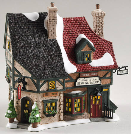 A Christmas Carol-Dickens' Village Cornhill Shoppes - Boxed