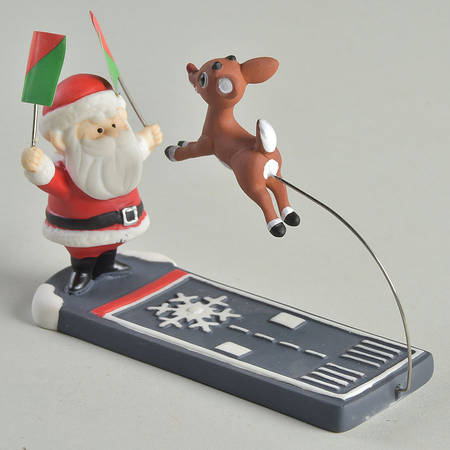 Rudolph the Red-Nosed Reindeer Village Nice Landing Rudolph! - Boxed