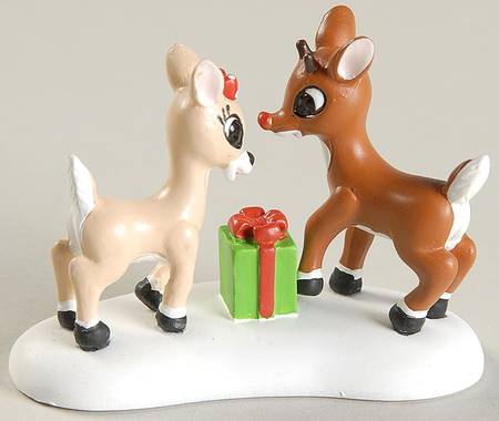 Rudolph the Red-Nosed Reindeer Village A Gift From Rudolph - Boxed