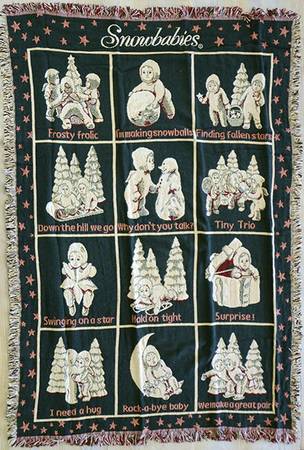 Snowbabies Accessories Woven Throw - Boxed
