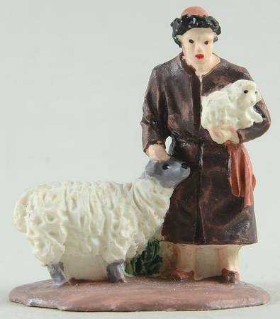 Little Town of Bethlehem Miniatures Shepherd With Sheep - No Box