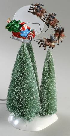 General Animated Accessories Santa By The Light Of The Moon - Boxed