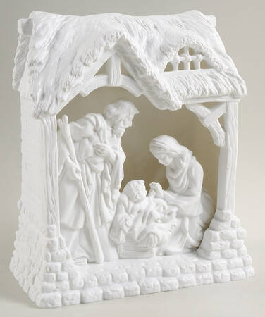 Inspirational Silhouette Treasures Lighted Nativity  - No Box