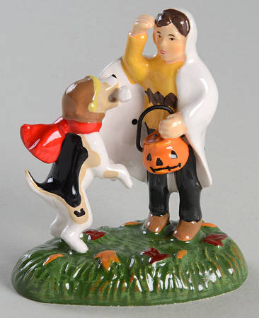 Trick Or Treat Lane - Snow Village Halloween Snoopy's Treat, No Tricks - Boxed