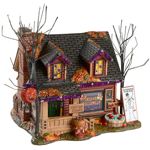 Trick Or Treat Lane - Snow Village Halloween Halloween Party House - Boxed