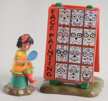 Day of the Dead - Snow Village A Pretty Catrina Set Of 2  - Boxed