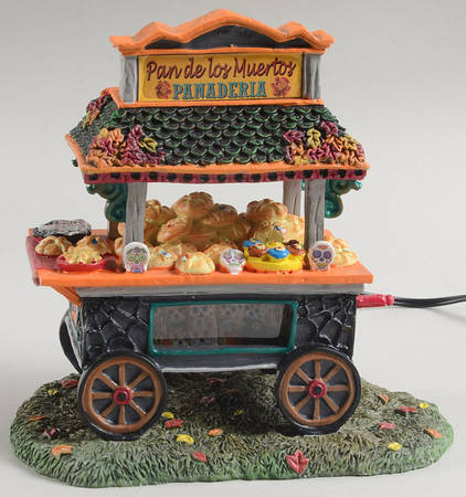 Day of the Dead - Snow Village Day Of The Dead Pastry Cart - With Box