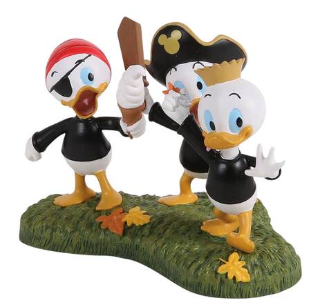 Mickey's Pumpkintown Village Huey Dewey & Louie Take A Chance - Boxed