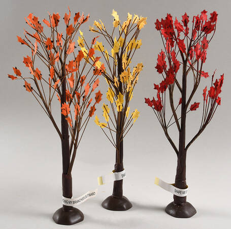 Harvest Collection Accessories September Oaks Set Of 3 - Boxed