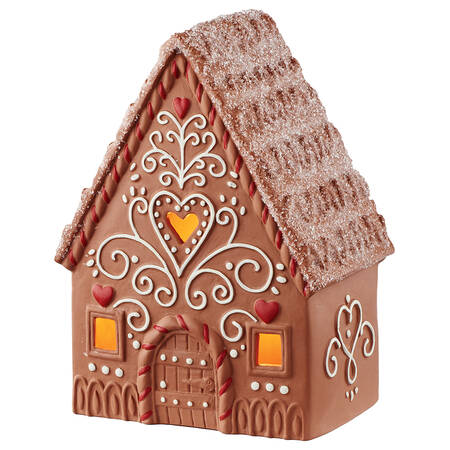 Christmas Memories Gingerbread House-Large-Lighted - Boxed