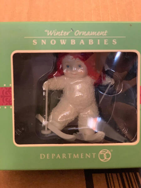 Christmas Memories Ornaments Winter - Skiing - Boxed