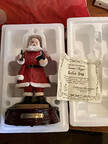 History of Santa Claus Musical Figurines Soda Pop-Here Comes Santa Clause - Boxed