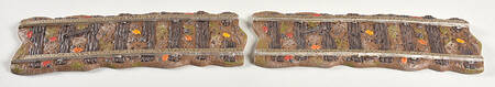 Haunted Rails - Snow Village Halloween Straight Train Track - Set Of 2 - Boxed