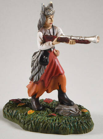 Haunted Rails - Snow Village Halloween Werewolf Hunter - 25th Annivery - Boxed