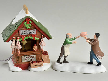 Dickens Village Market Dressed Turkey Auction - Boxed