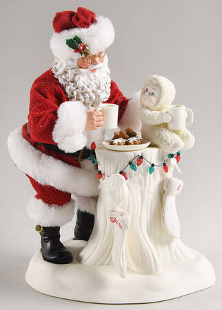 Snowbabies Santa And Me - With Box