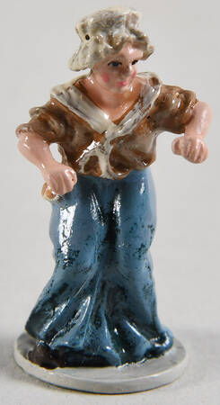 At the Bakehouse-Miniatures Woman By Pump - Boxed